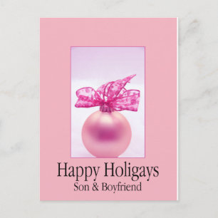 Cartão Postal Happy Holigays Son & Namorado