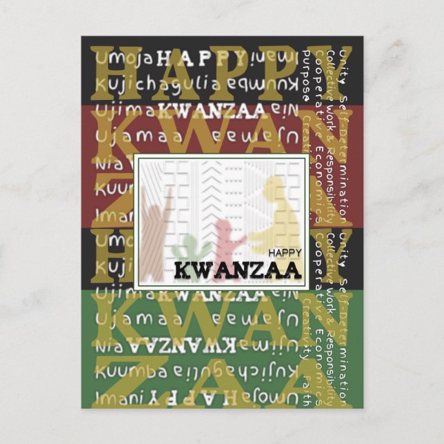 Cartão Postal Happy Kwanzaa (Frente)