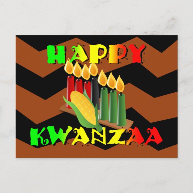 CARTÃO POSTAL HAPPY KWANZAA (Frente)
