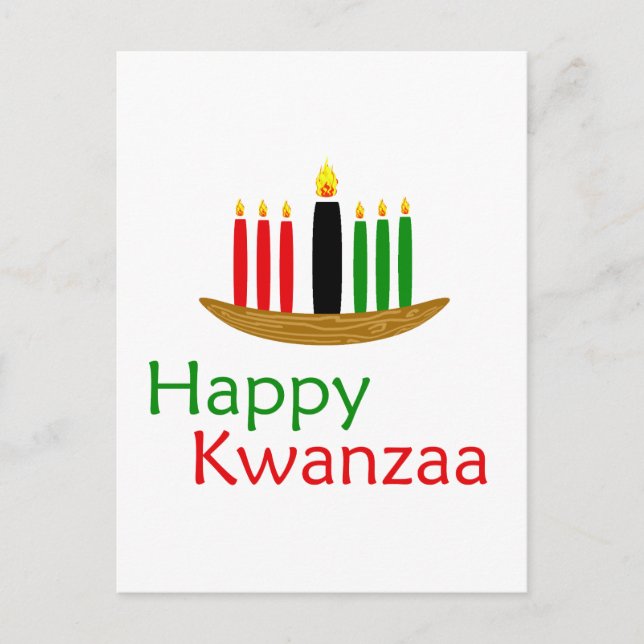 Cartão Postal Happy Kwanzaa (Frente)