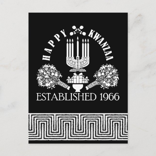 Cartão Postal Happy Kwanzaa (Frente)