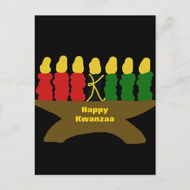 Cartão Postal Happy Kwanzaa (Frente)