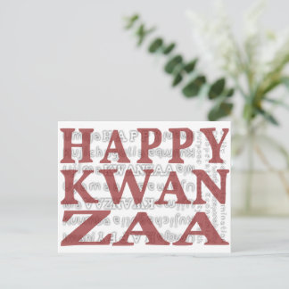 Cartão Postal Happy Kwanzaa