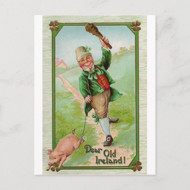 Cartão Postal Happy Leprechaun (Frente)