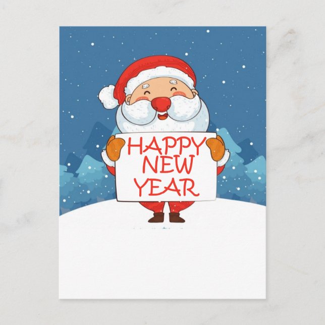 Cartão Postal Happy new year (Frente)