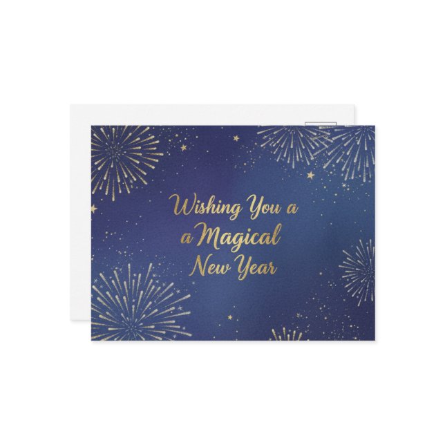 CARTÃO POSTAL HAPPY NEW YEAR 2026  (Frente/Verso In Situ)