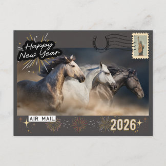 Cartão Postal Happy New Year 2026 Postcard