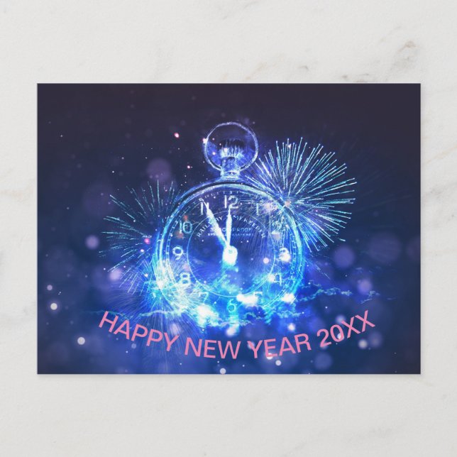 Cartão Postal Happy New Year postcard gift 20XX (Frente)