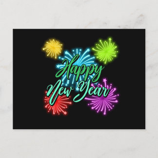 Cartão Postal Happy New Year Postkarte
