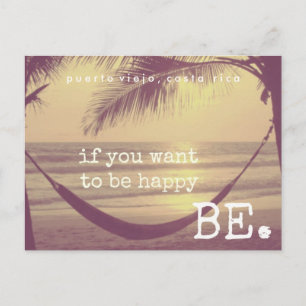Cartão Postal Happy on Beach Costa Rica Postcard