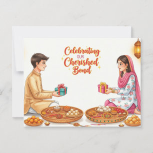 Cartão Postal Happy Rakhi, Raksha Bandhan