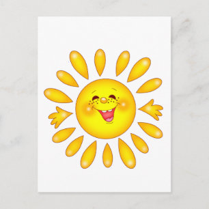 Cartão Postal happy sun