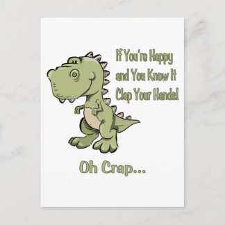 Cartão Postal Happy T-Rex