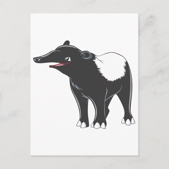 Cartão Postal Happy Tapir (Frente)
