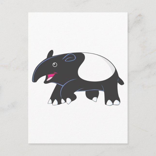 Cartão Postal Happy Tapir (Frente)