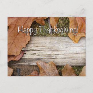 Cartão Postal Happy Thanksgiving! Frame with room for your photo