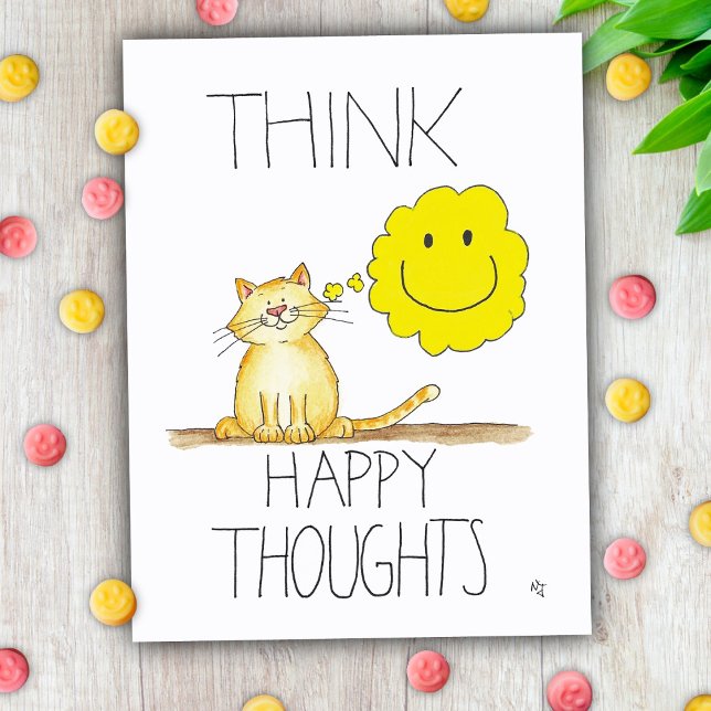 Cartão postal HAPPY THOUGHTS de Nicole Janes (Criador carregado)