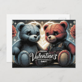 Cartão Postal Happy Valentine’s Day Ourson