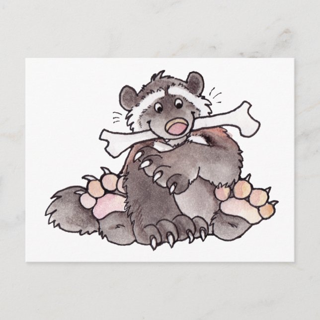 Cartão Postal Happy Wolverine (Frente)