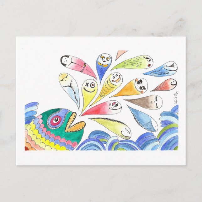 Cartão Postal HappyFish (Frente)