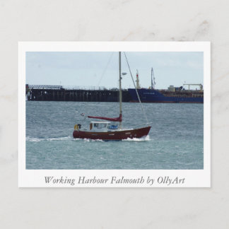 Cartão Postal Harbor Falmouth por OllyArt Photoographic
