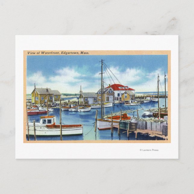 Cartão Postal Harborview da Frente das Águas (Frente)