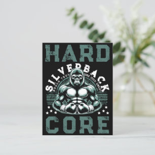 CARTÃO POSTAL HARDCORE SILVERBACK GORILLA