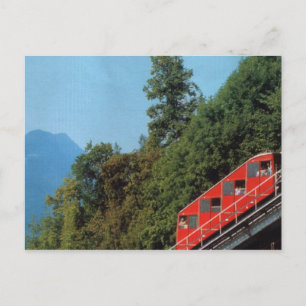 Cartão Postal Harder Kulm Funicular Rail, Interlaken 1
