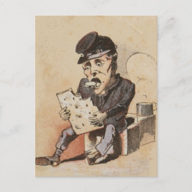 Cartão Postal Hardtack da Guerra Civil (Frente)
