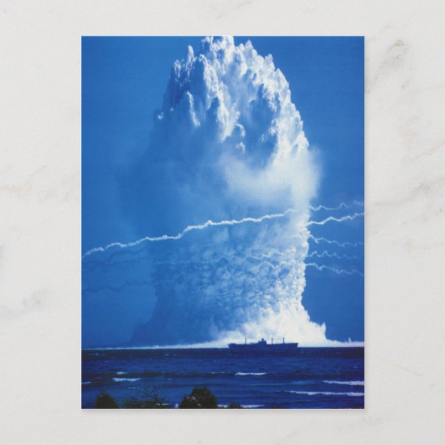 Cartão Postal Hardtack Umbrella Underwater Nuclear Test 1958 (Frente)