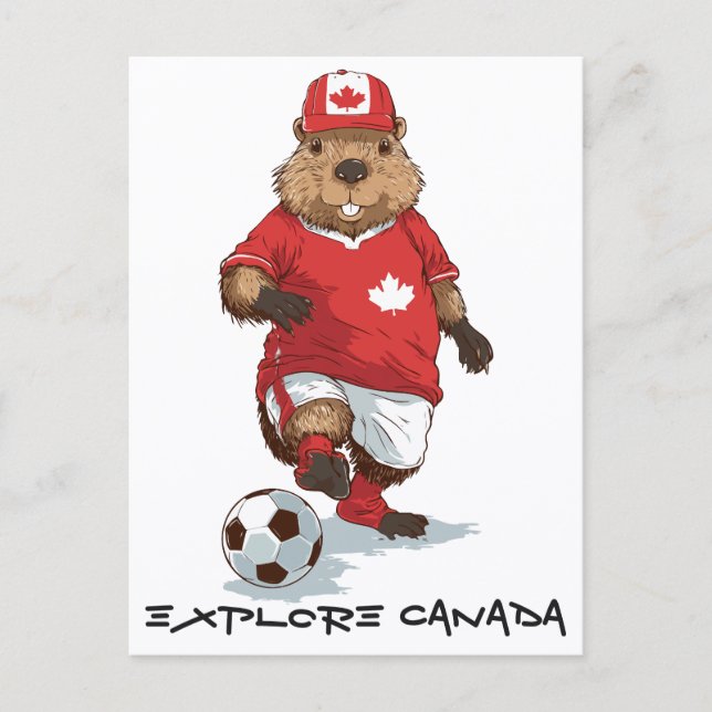 Cartão Postal Hardworking Beaver Striker (Frente)