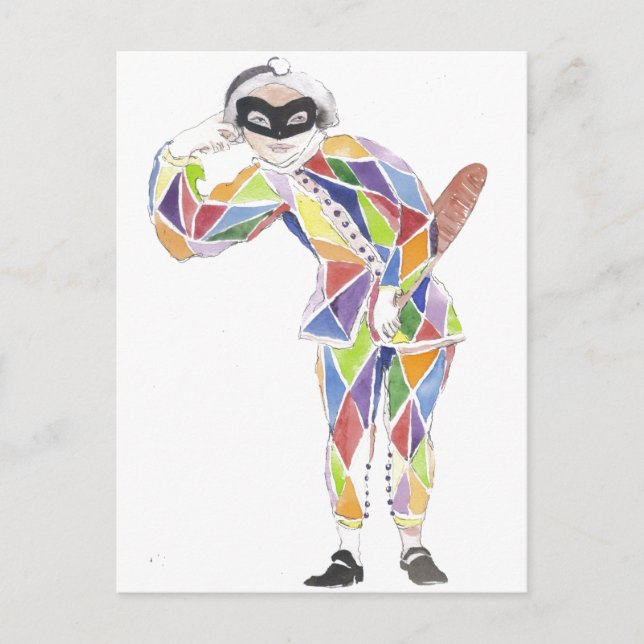 Cartão Postal Harlekin (Frente)