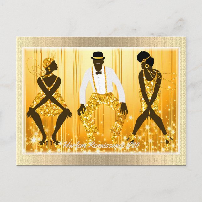 Cartão Postal Harlem Renaissance 1920 (Frente)