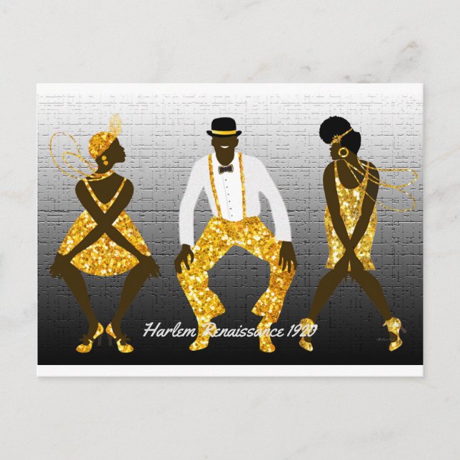 Cartão Postal Harlem Renaissance 1920 (Frente)