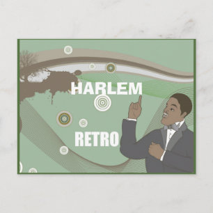 CARTÃO POSTAL HARLEM RETRO JAZZ AGE