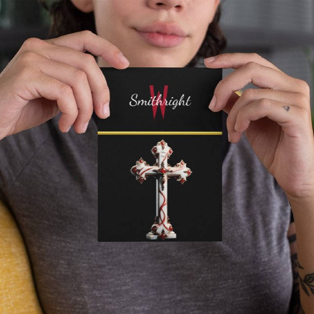 Cartão Postal Harmonia Contrária: Cruz Vermelha e Branca em Pret (Criador carregado)