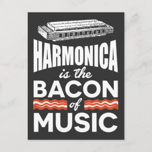Cartão Postal Harmônica é o Bacon Da Música Orquestra Engraçada