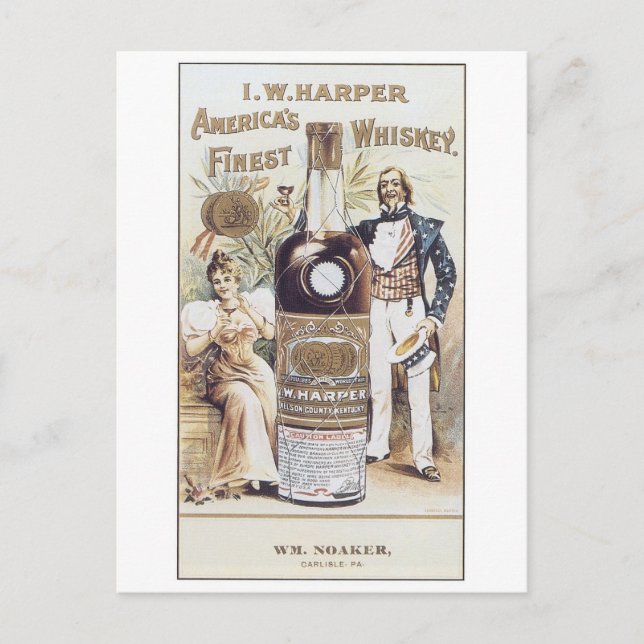 Cartão Postal Harper Americas - Whiskey Mais Fino (Frente)