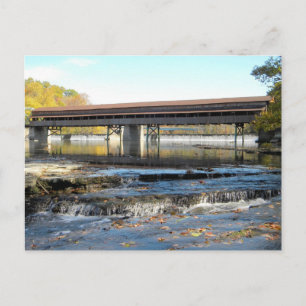 Cartão Postal Harpersfield Covered Bridge Ashtabula County Ohio