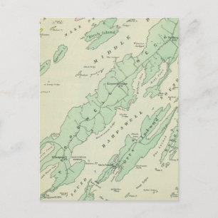 Cartão Postal Harpswell, ilhas adjacentes