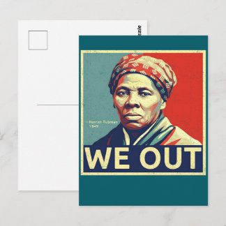 Cartão Postal Harriet Tubman Nós Fora Liberdade Retrato Históric