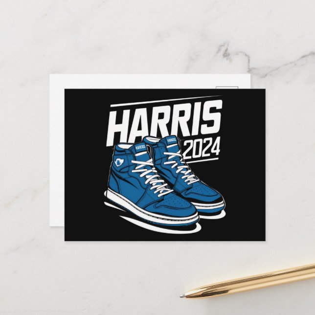 Cartão Postal Harris 24 Votem Presidente Kamala Eleitores (Frente/Verso In Situ)