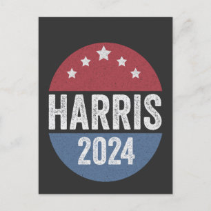 Cartão Postal Harris Para Presidente Eleito Democratas Americano