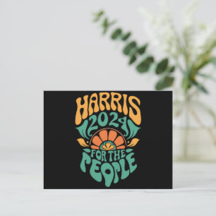 Cartão Postal Harris Walz 2024 Eleição Presidente Kamala Harris 
