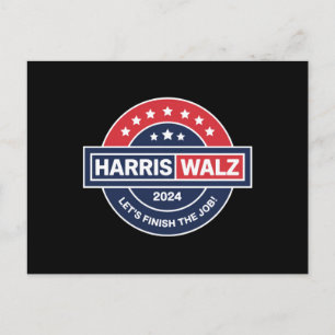 Cartão Postal Harris Walz 24 Kamala Harris Senhora Presidente 20