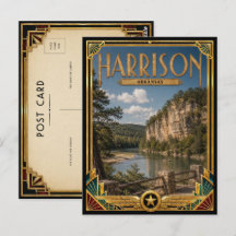 Harrison Arkansas Arte Deco Vintage Idade Dourada