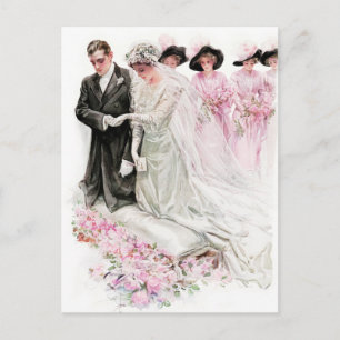 Cartão Postal Harrison Fisher: O Casamento