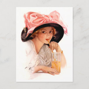 Cartão Postal Harrison Fisher: Refrescamento