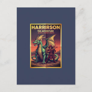 Cartão Postal Harrison o Viajante – Conceito de Espírito Aventur