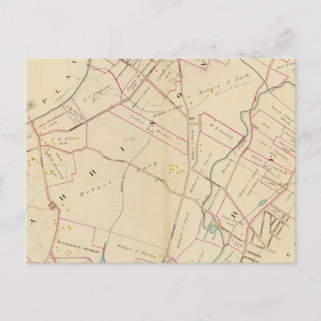 Cartão Postal Harrison, Rye, Nova Iorque (Frente)